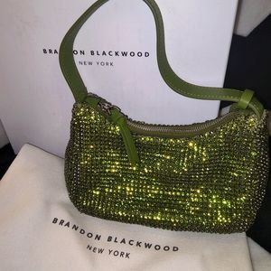Brandon Blackwood Crystal EverGreen Shoulder Bag